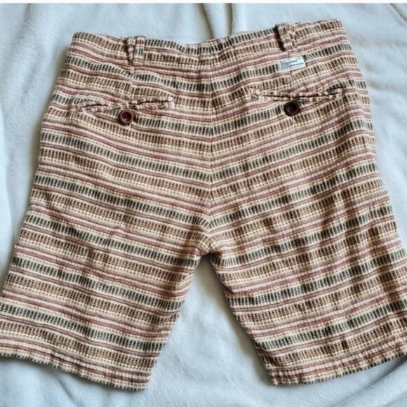 Tweed Cotton woven style printed shorts Size 32 - Picture 2 of 15